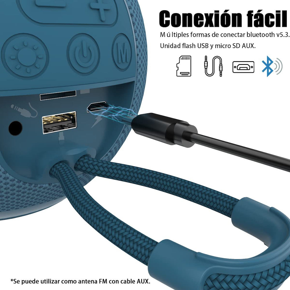 Bocina Moreka M-337, Bluetooth, TF Card, Radio FM, USB