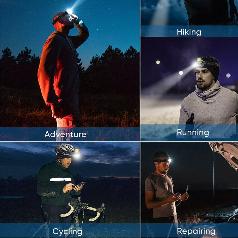 Lámpara De Cabeza Linterna Minero Recargable Impermeable M-801S