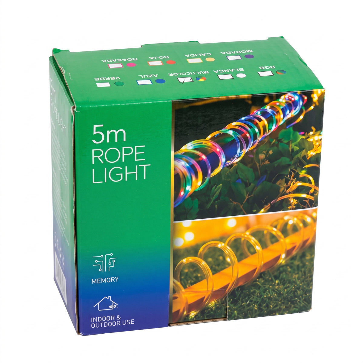 Cuerda de Luces LED Moreka M15-005 5 Metros 90 Luces Multicolor Protección IP65