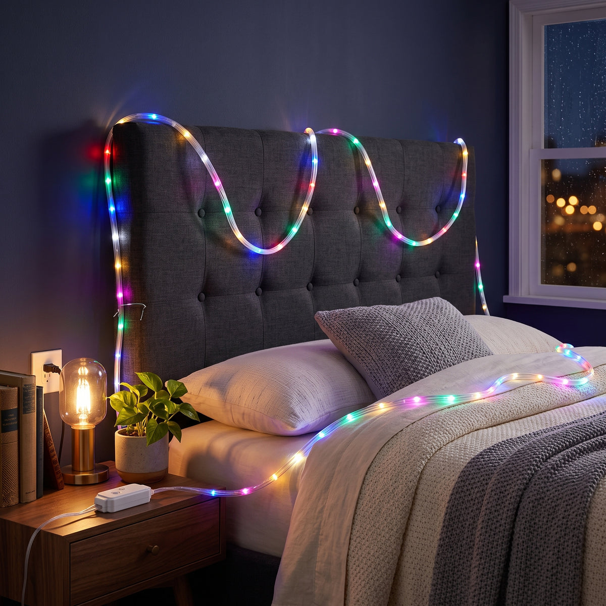 Cuerda de Luces LED Moreka M15-005 5 Metros 90 Luces Multicolor Protección IP65