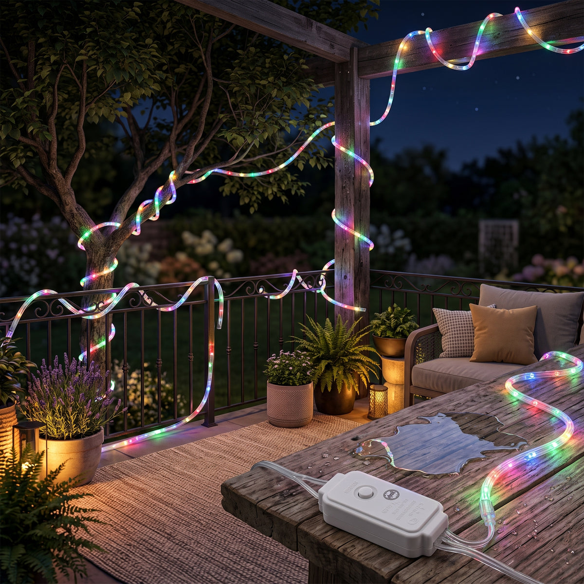Cuerda de Luces LED Moreka M15-005 5 Metros 90 Luces Multicolor Protección IP65