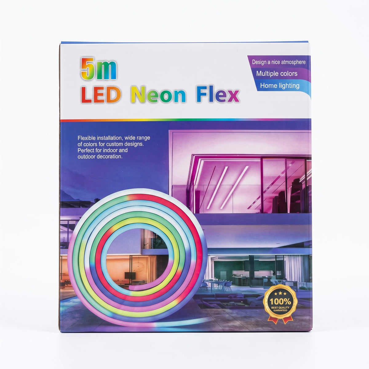 Tira de Luz LED Tipo Neón Moreka M16-005 de 5 Metros Flexible y Decorativa