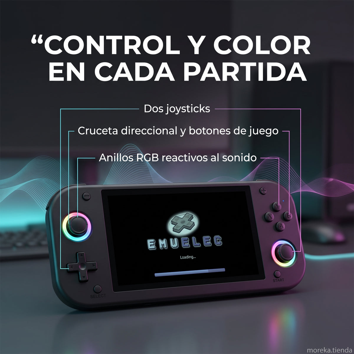 Consola Portátil SJGAM M26 Pantalla IPS 5.1 Pulgadas, Linux  30 Plataformas de Emulación