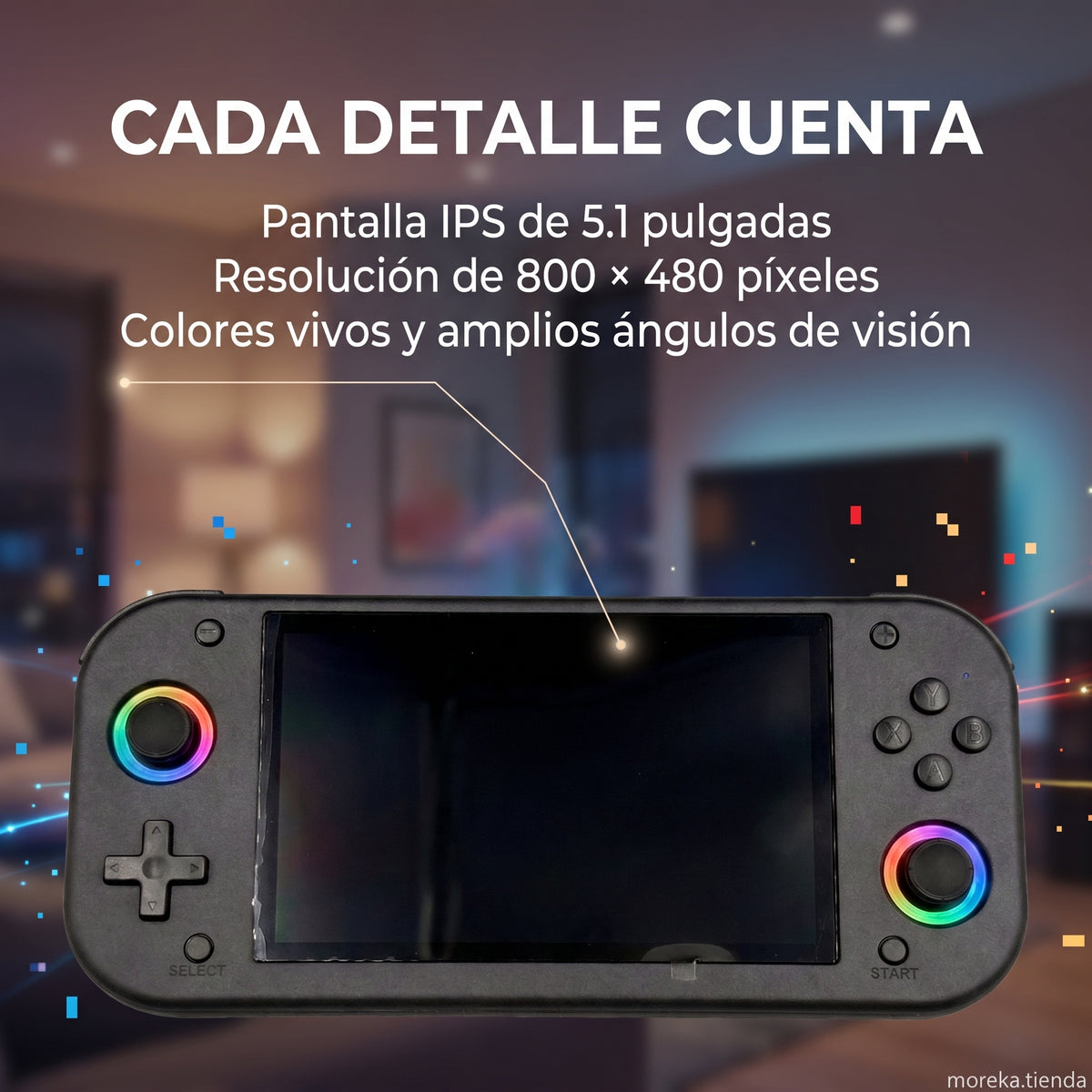 Consola Portátil SJGAM M26 Pantalla IPS 5.1 Pulgadas, Linux  30 Plataformas de Emulación