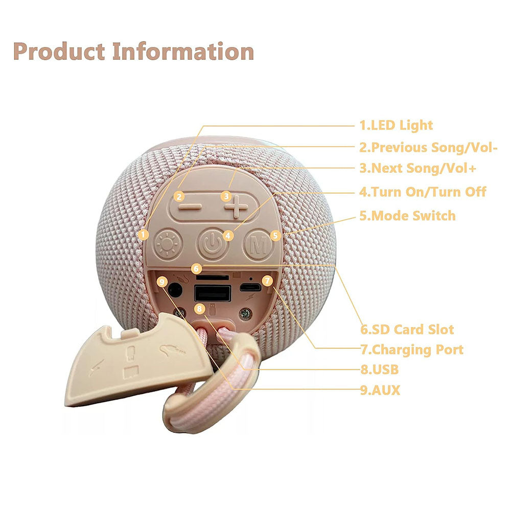 Moreka M-337 speaker, Bluetooth, TF Card, FM Radio, USB