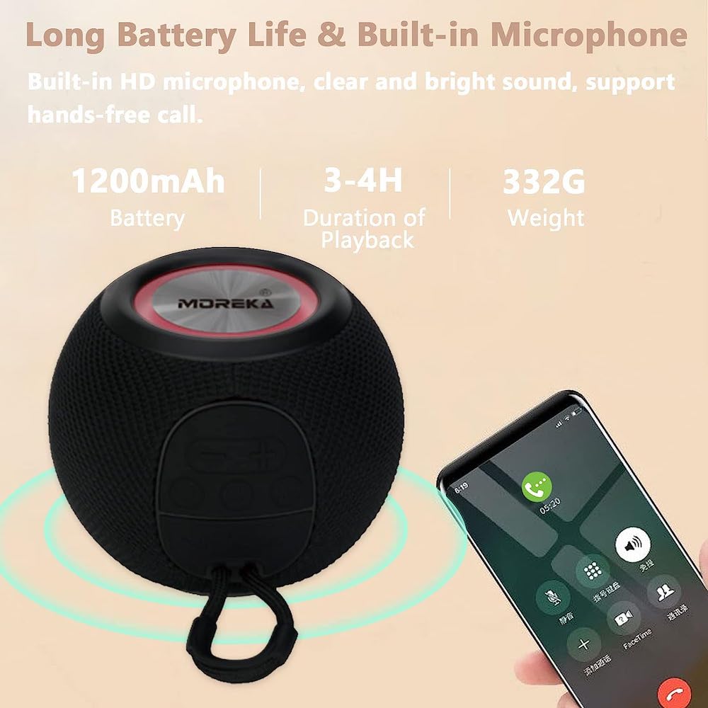 Bocina Moreka M-337, Bluetooth, TF Card, Radio FM, USB