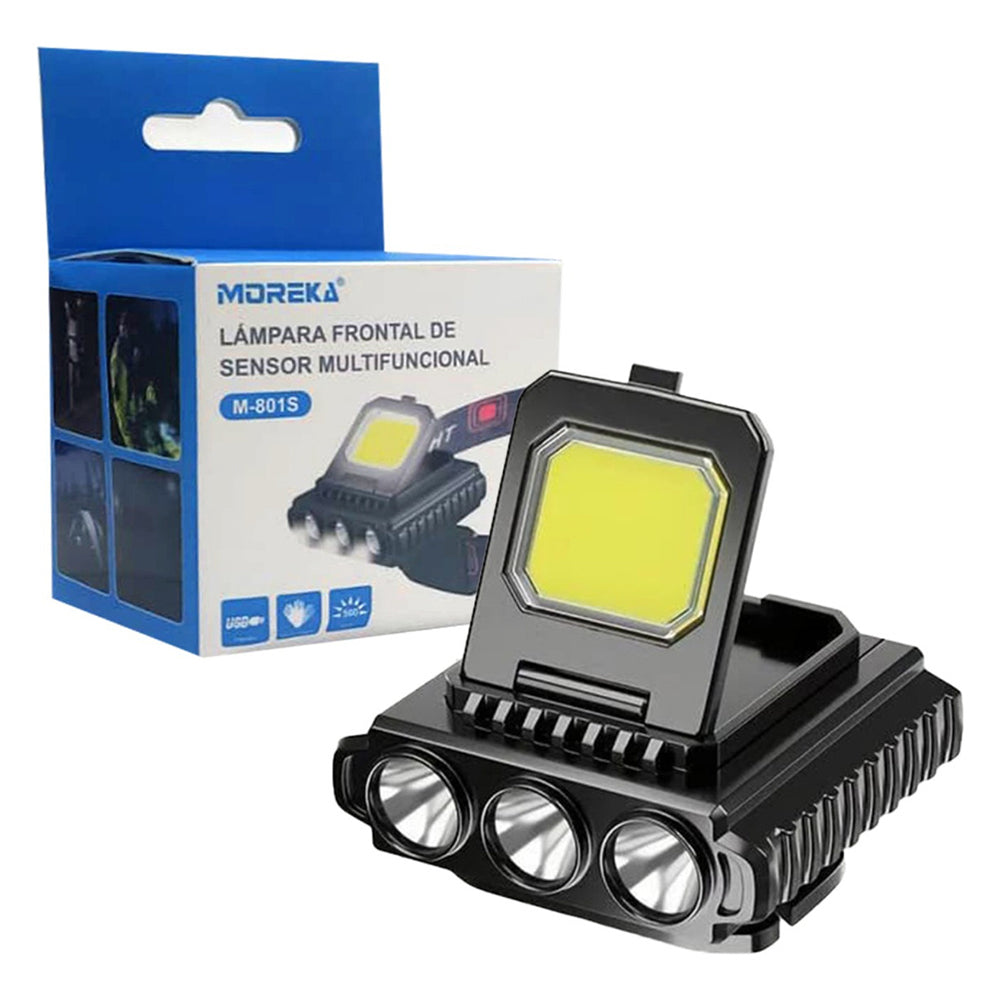 Lámpara De Cabeza Linterna Minero Recargable Impermeable M-801S