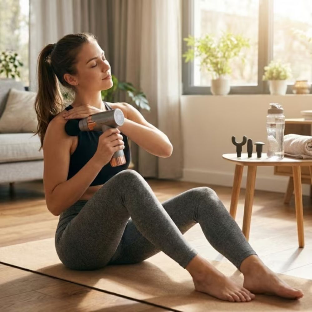 Pistola Muscular Masajeadora portátil Recargable Usb 6 Velocidades JY-760