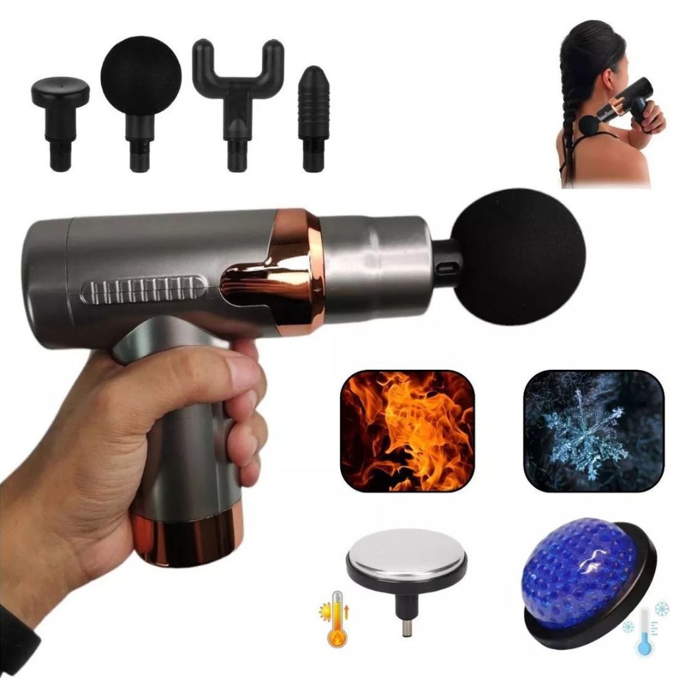 Pistola Muscular Masajeadora portátil Recargable Usb 6 Velocidades JY-760