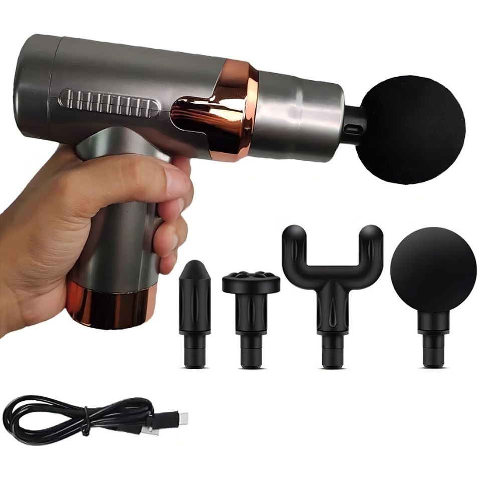 Pistola Muscular Masajeadora portátil Recargable Usb 6 Velocidades JY-760