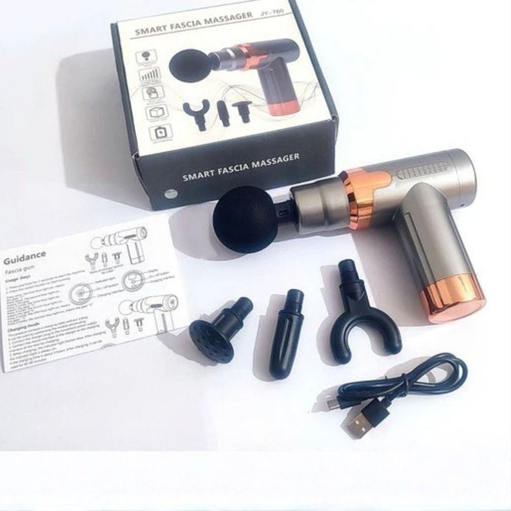 Pistola Muscular Masajeadora portátil Recargable Usb 6 Velocidades JY-760