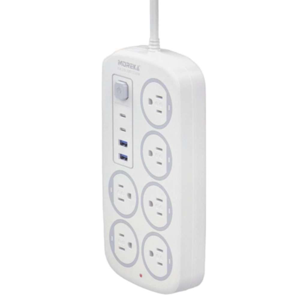 Multicontacto 6 Conexiones 2 Puertos Usb 2 Puertos C MC-5448c