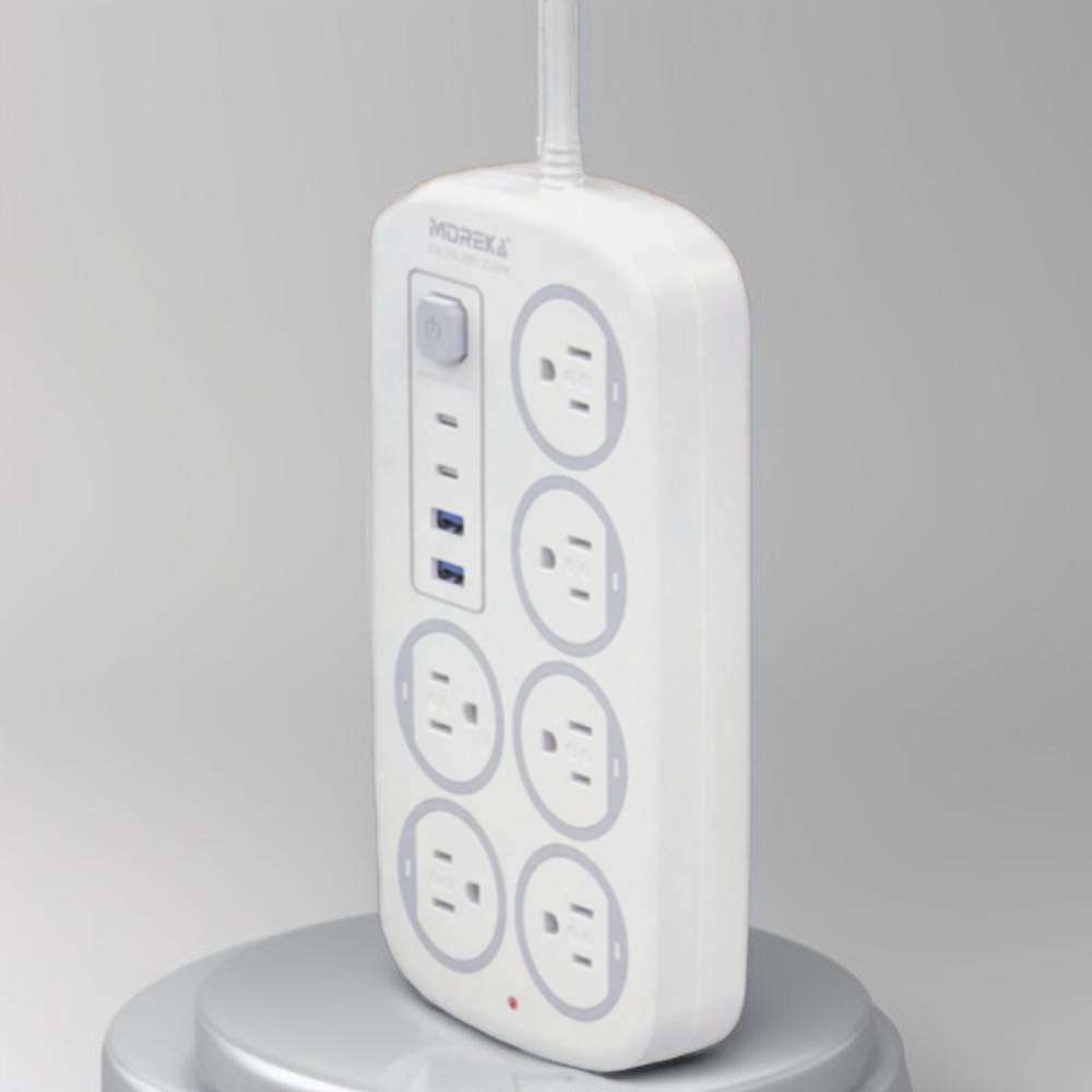 Multicontacto 6 Conexiones 2 Puertos Usb 2 Puertos C MC-5448c