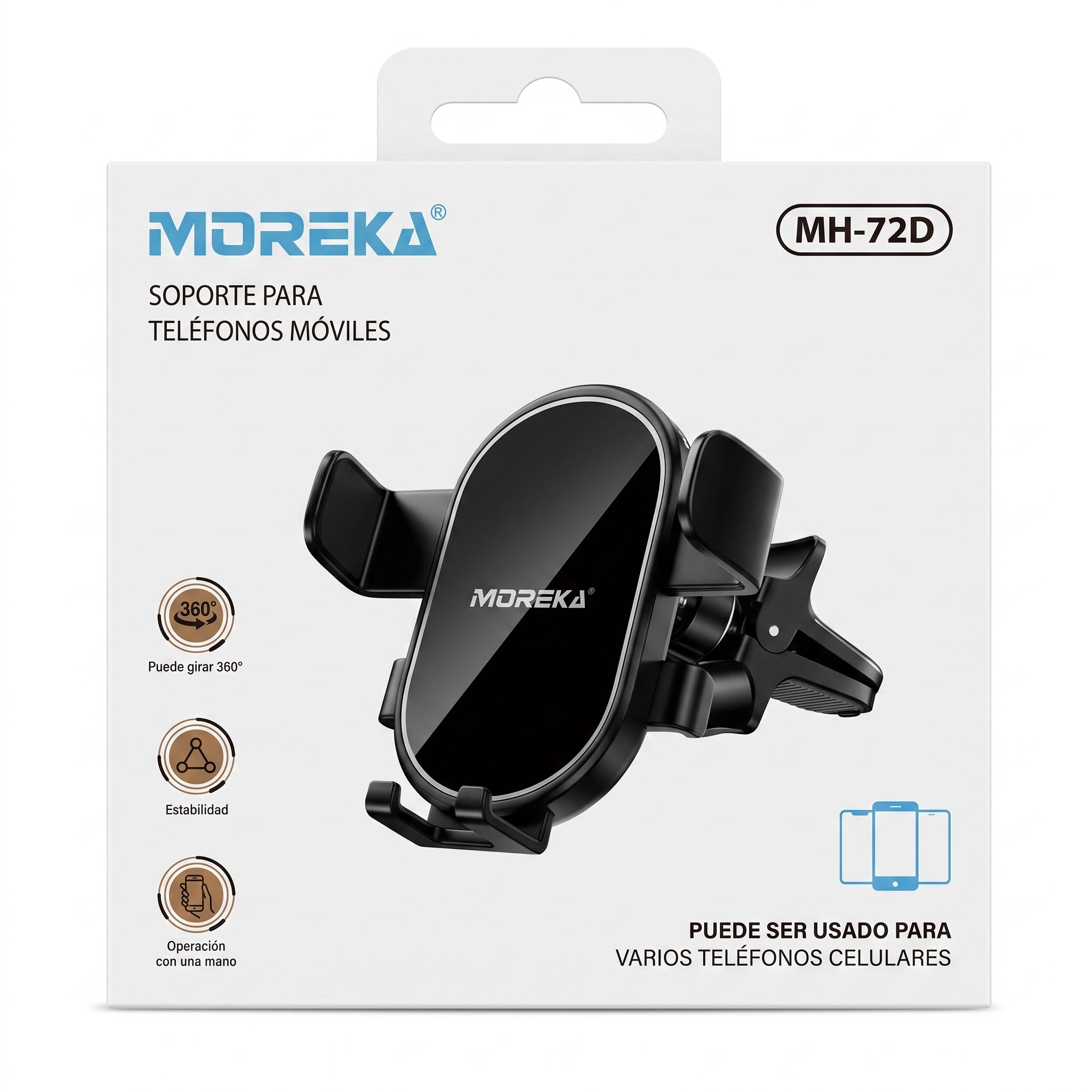 Soporte Para Celular Automóvil  Moreka MH-72D Portacelular