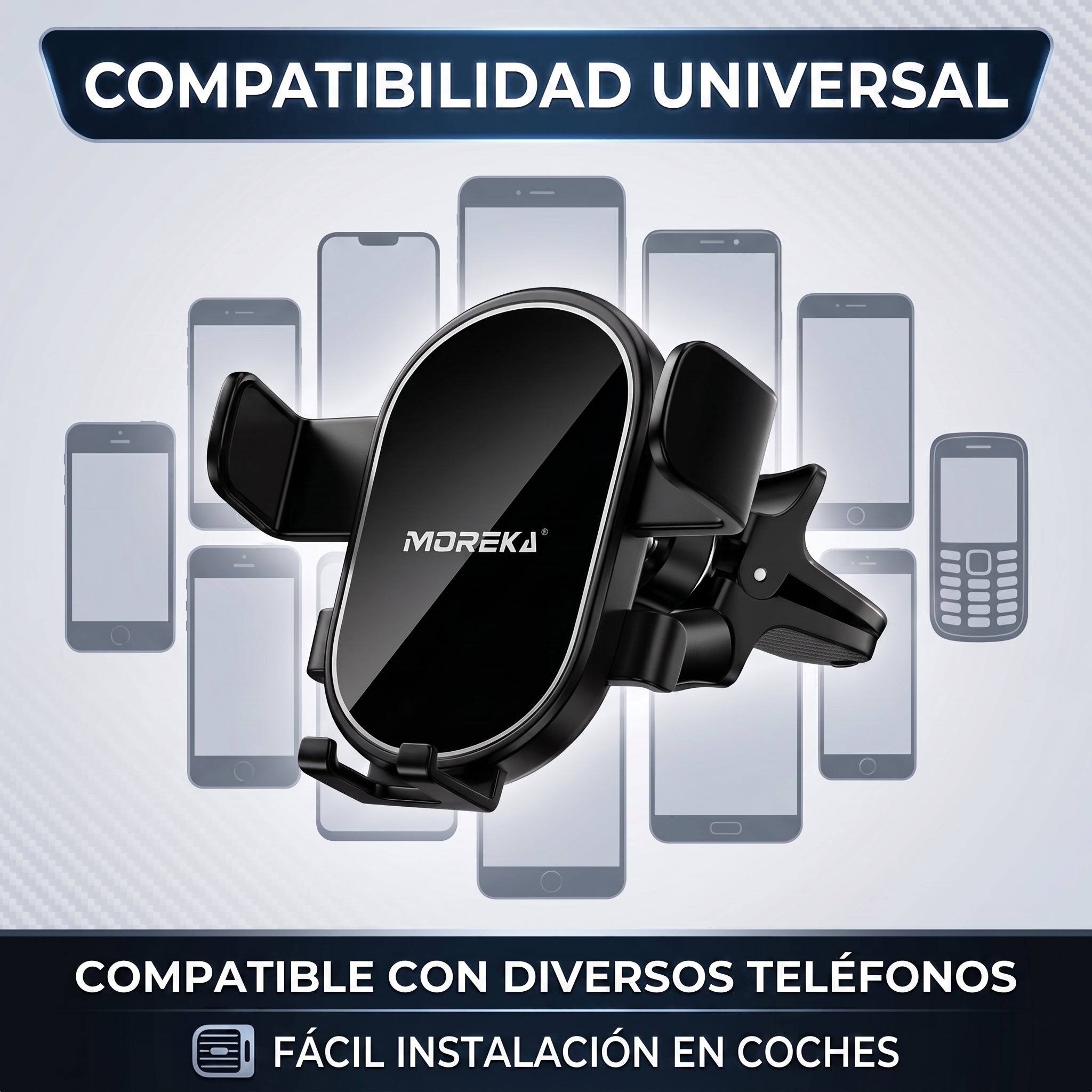 Soporte Para Celular Automóvil  Moreka MH-72D Portacelular