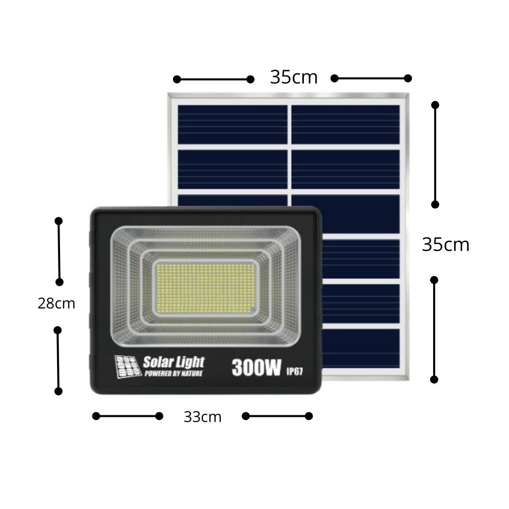 Reflector Solar 300W 20000mAh con Panel solares para intemperie IP67 MOR-300H