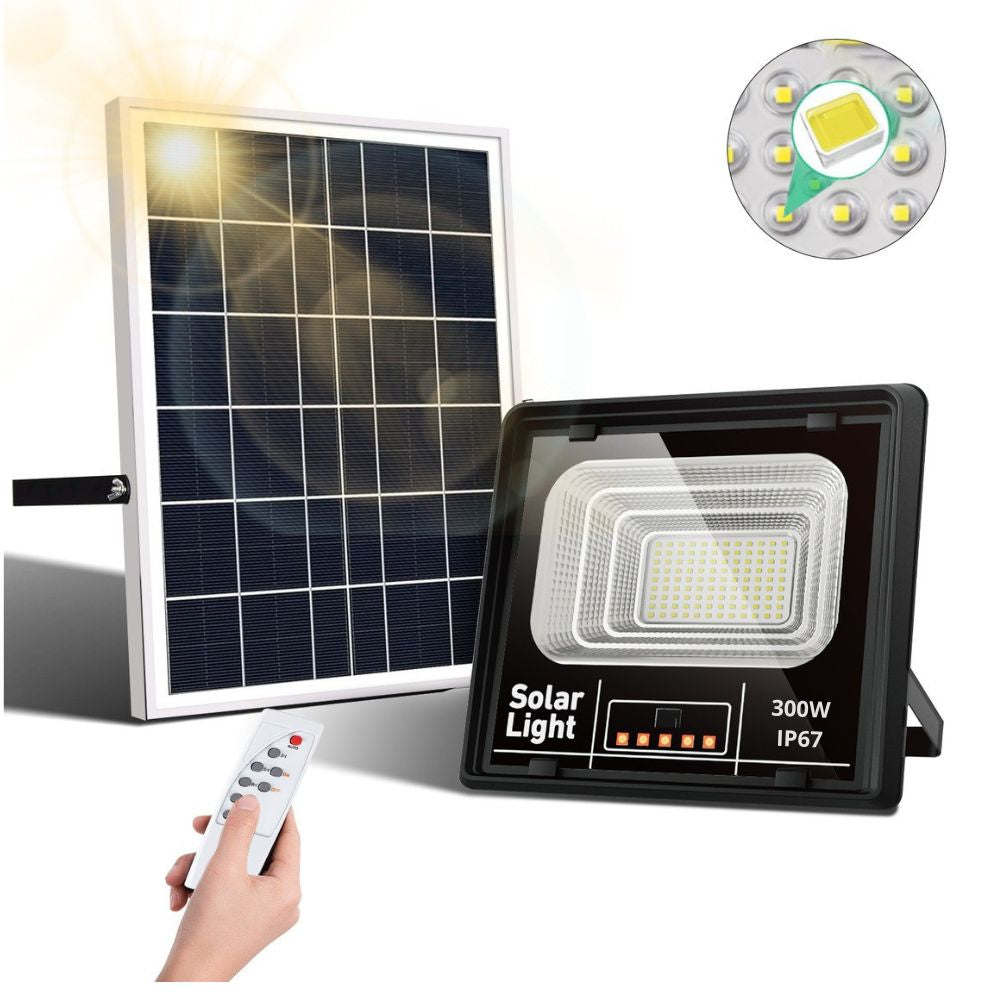 Reflector Solar 300W 20000mAh con Panel solares para intemperie IP67 MOR-300H