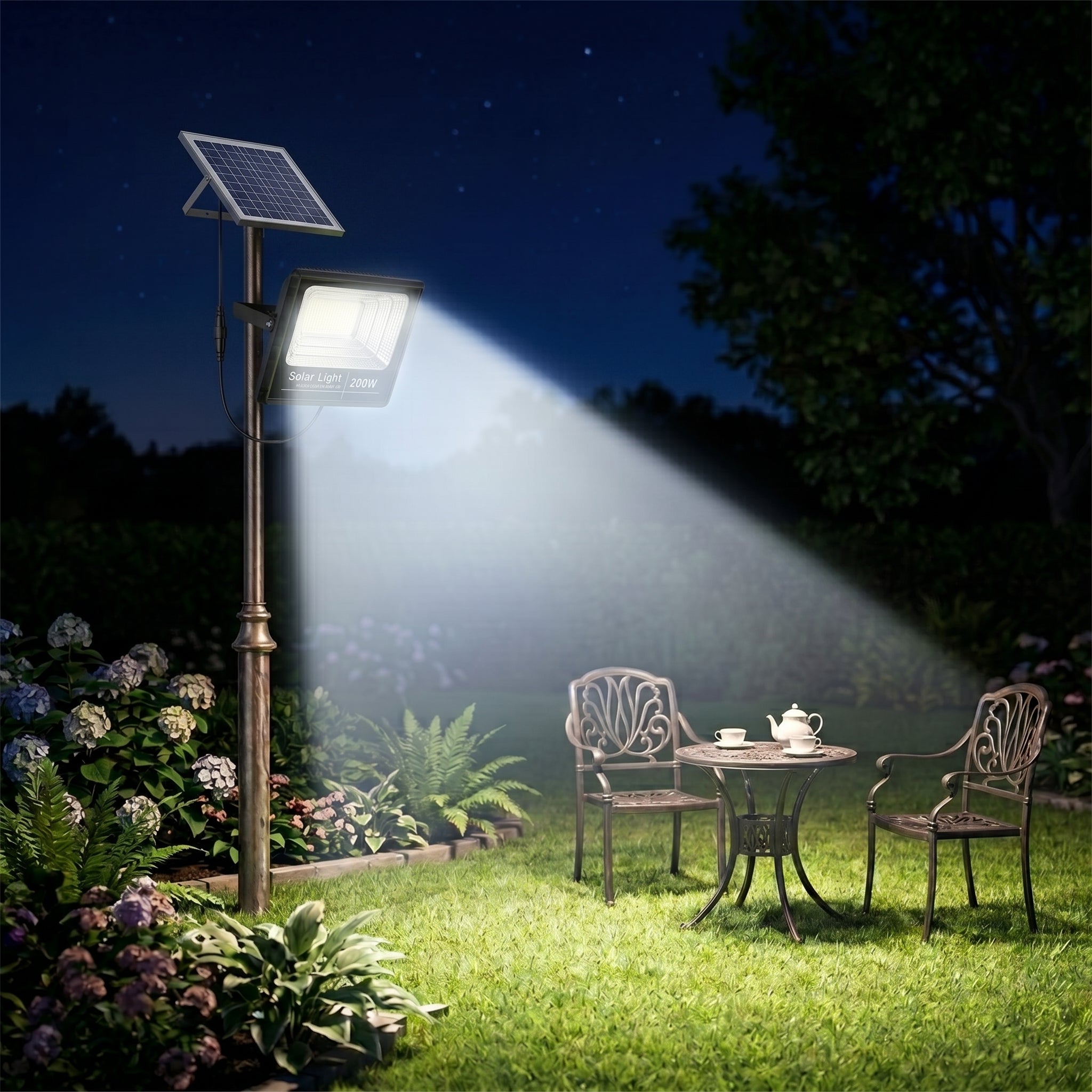 Lámpara Solar Moreka MOR-200H 200W IP67 Control Remoto 15000 mAh