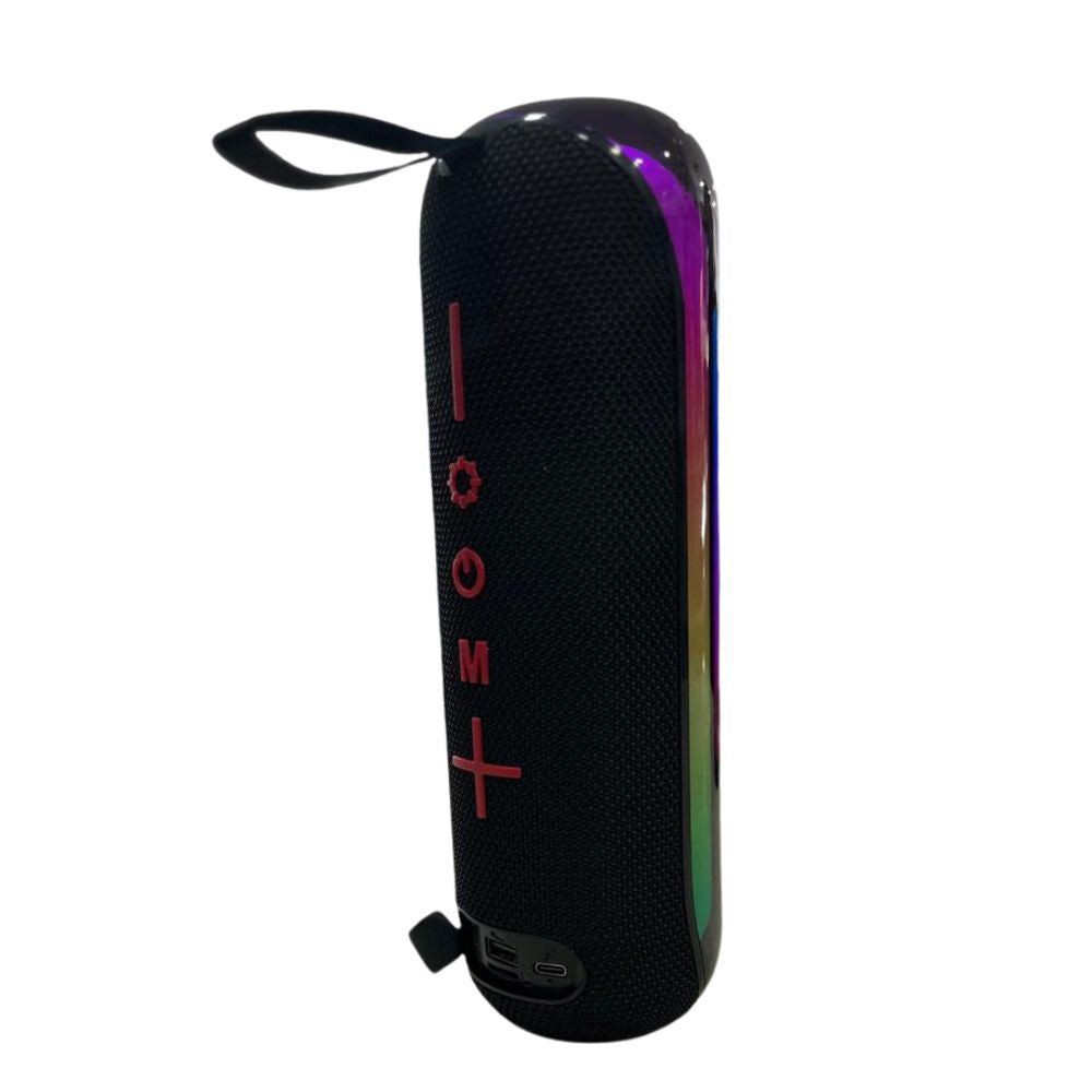 Bocina Moreka 408 14W (2 x 7W) 3000mAh Batería Bluetooth V5.3 IPX5 Resistente al Agua Luz RGB Micrófono Incorporado Radio FM