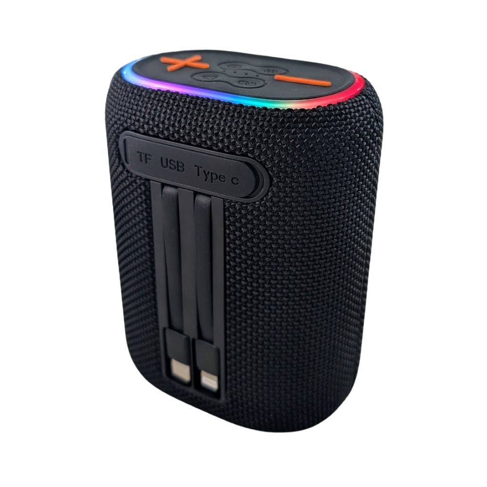 Bocina Power Bank Moreka 439 10W 5000mAh cables tipo IP y C hasta 25 Horas