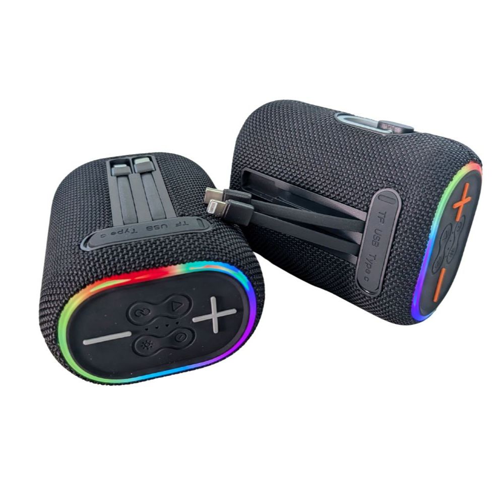 Bocina Power Bank Moreka 439 10W 5000mAh cables tipo IP y C hasta 25 Horas