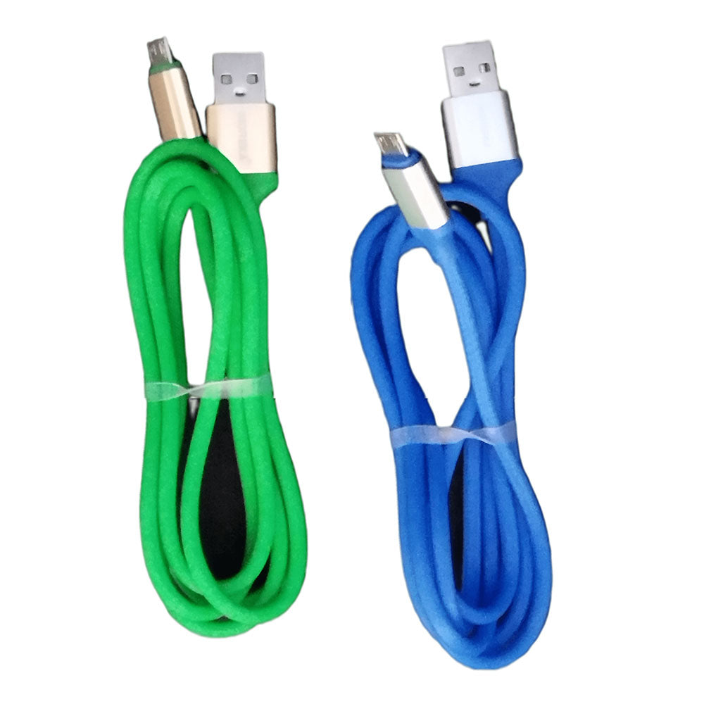 Cable Tipo V8 Micro USB, Moreka MQ-001, 2.1 A y Datos, 1 M.