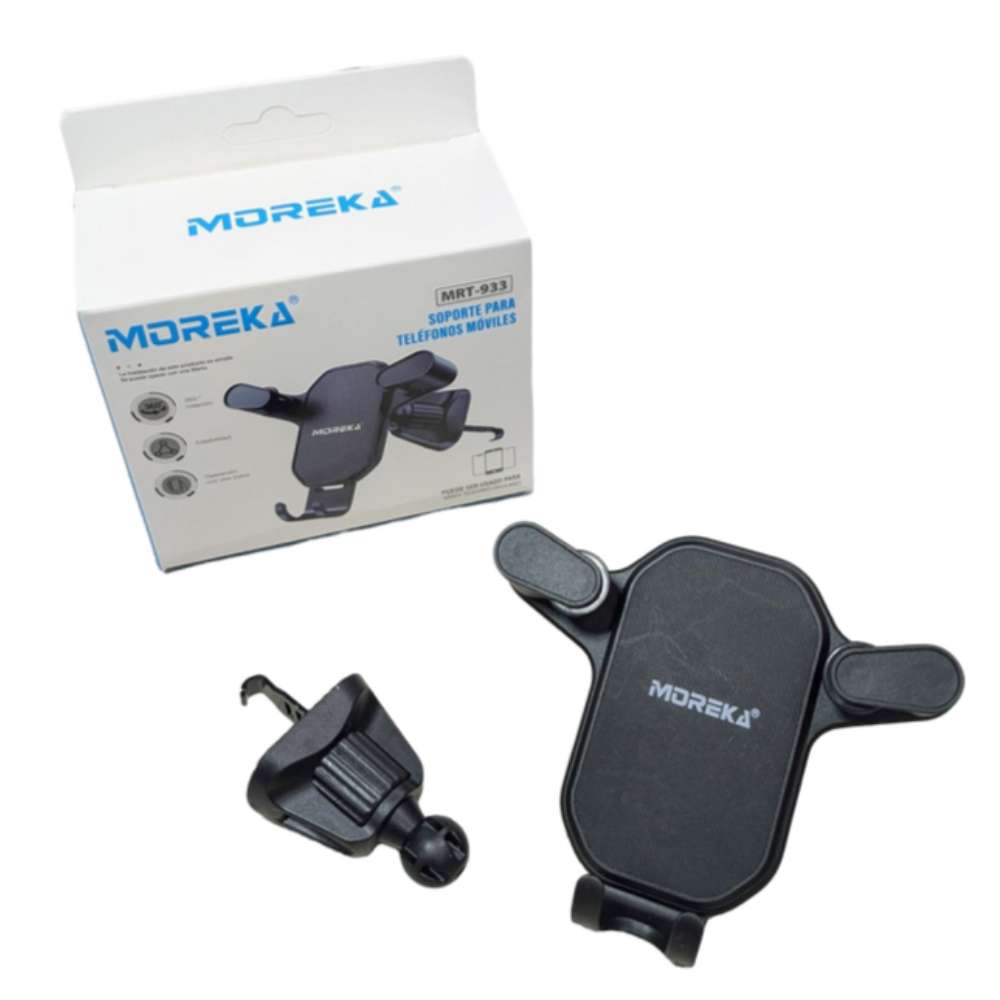 Soporte Automóvil Rendija Ventilación Rotación 360° Moreka Modelo MRT-933