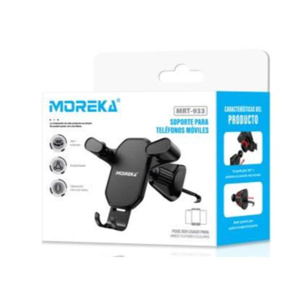 Soporte Automóvil Rendija Ventilación Rotación 360° Moreka Modelo MRT-933