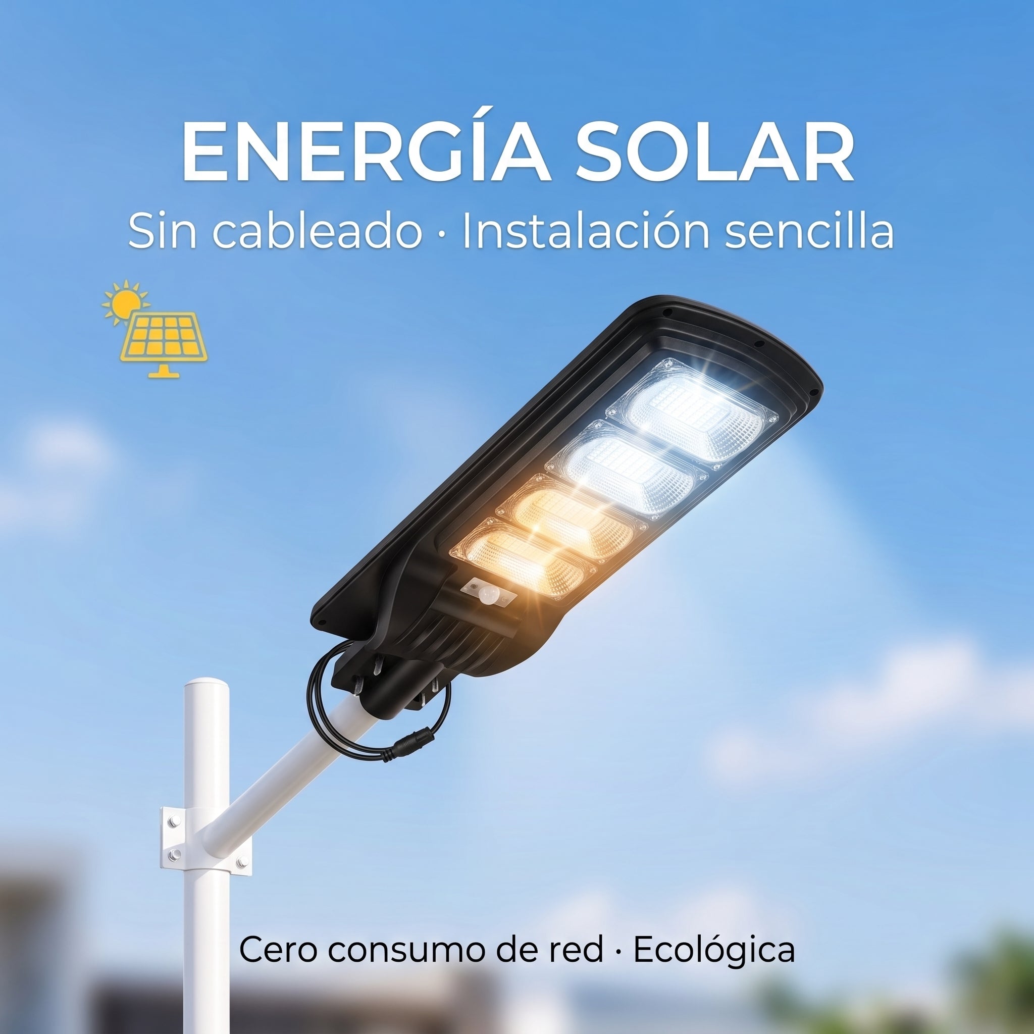 Luz de Calle Solar Moreka MS-E200W