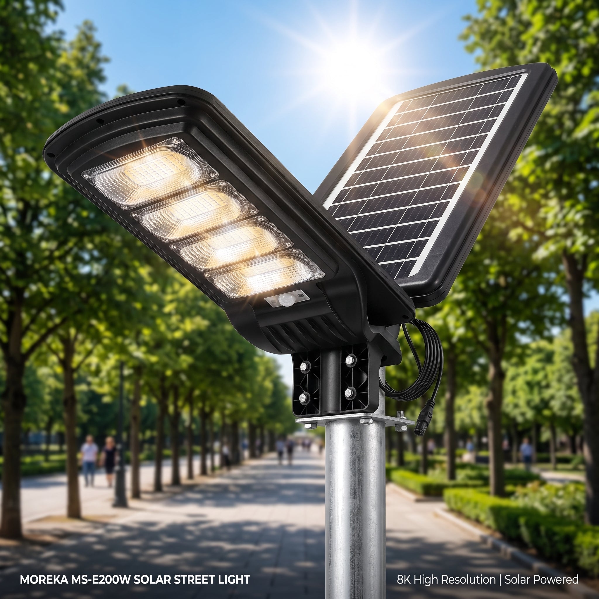 Luz de Calle Solar Moreka MS-E200W