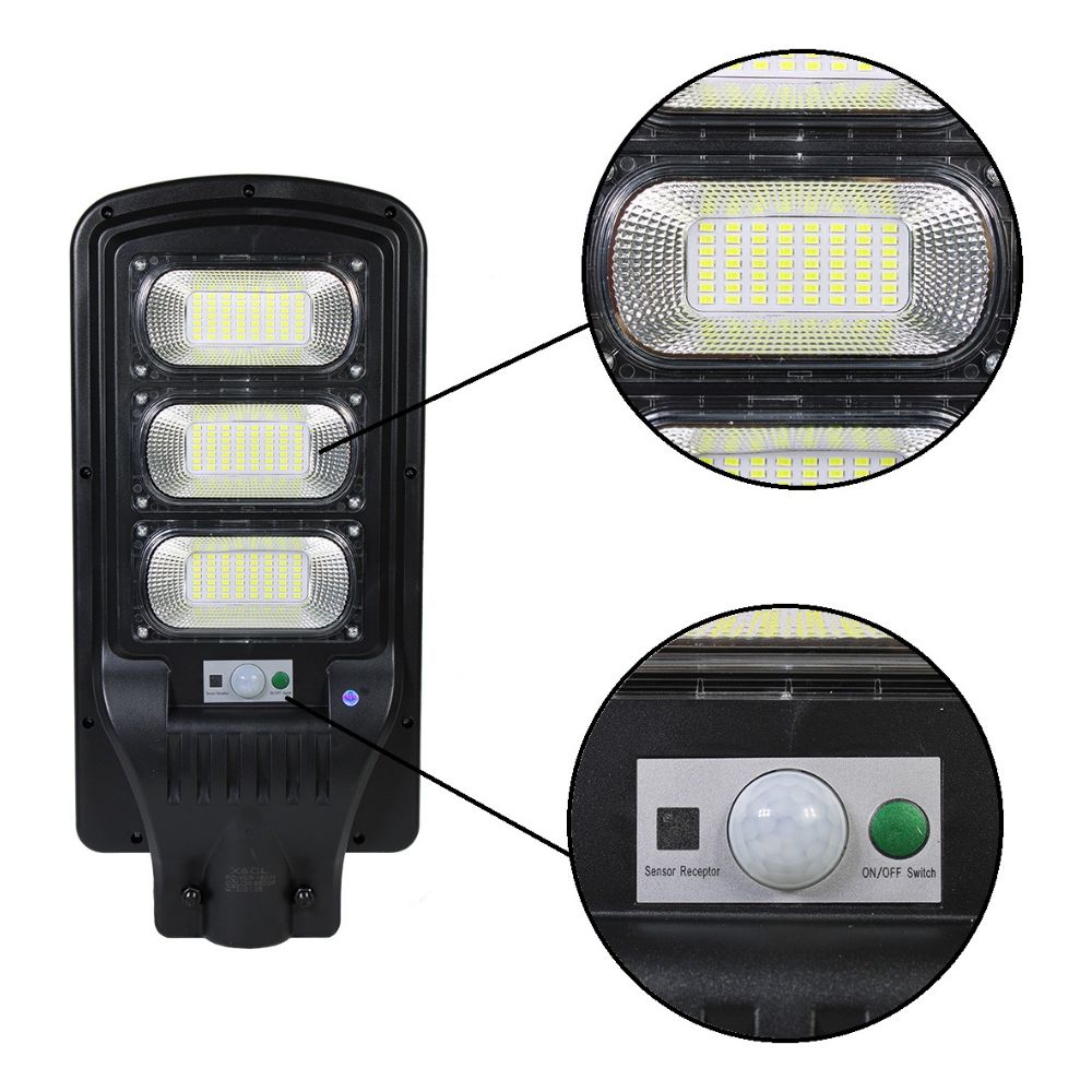 Luminaria Suburbana Alumbrado Publico Solar 150W con Sensor Movimiento MS-E150W