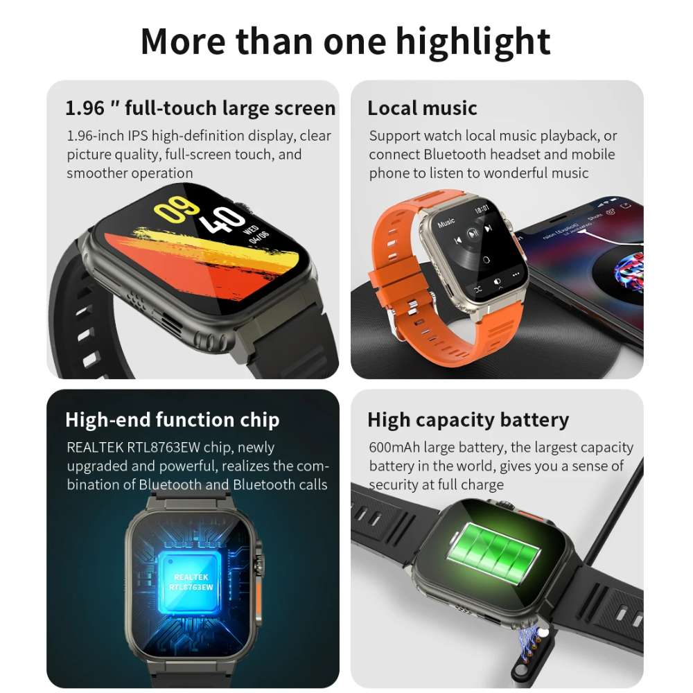 Smart Watch Moreka MTW11 Bluetooth doble Correa IPX67