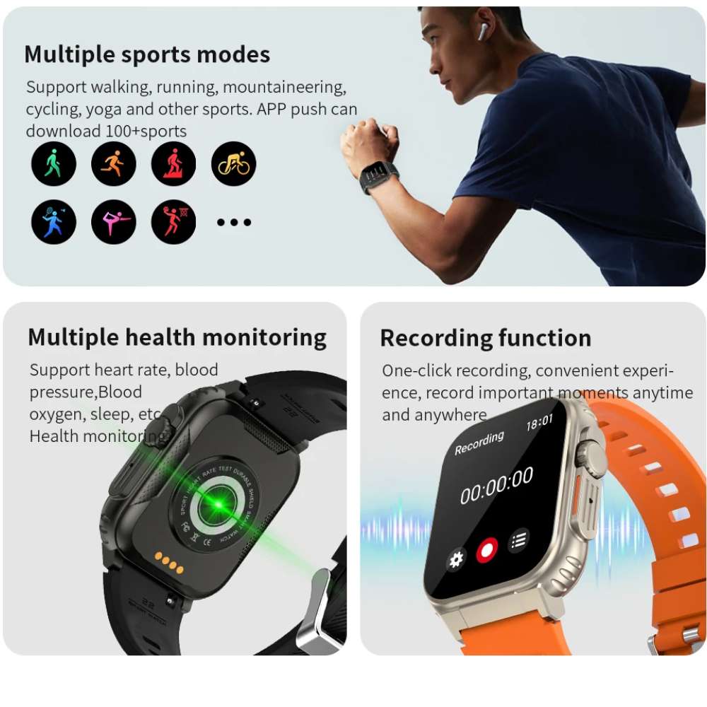 Smart Watch Moreka MTW11 Bluetooth doble Correa IPX67