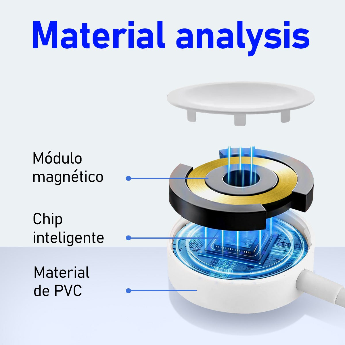 Cargador Magnetico Inálambrico 0.8M / 150 mA G-TIDE MWC7