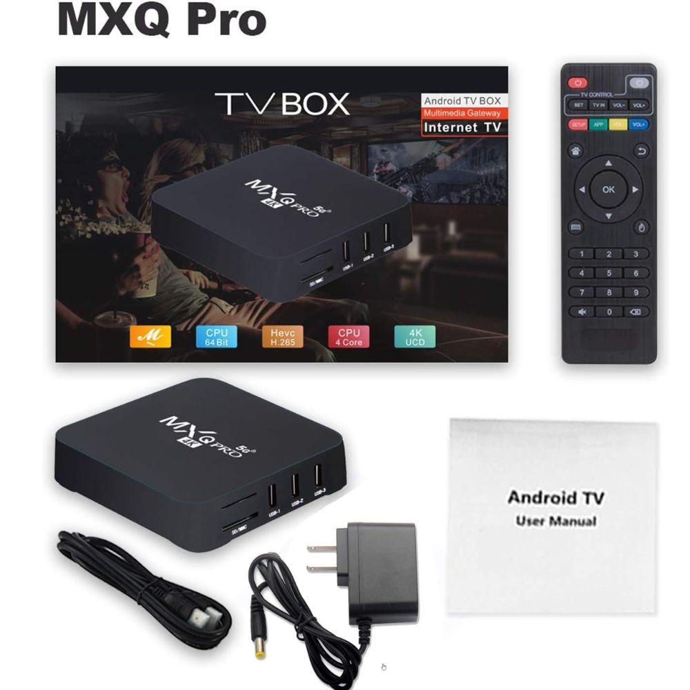 TV Box Ram 5G Android 11.1 4G+32G Android Smart Box H.265 HD 3D
