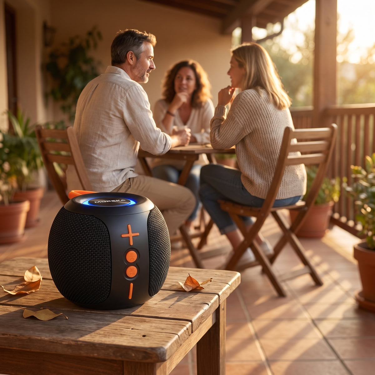 Bocina Inalámbrica Moreka-451 5W con Bluetooth 5.4, Luces RGB y Función TWS