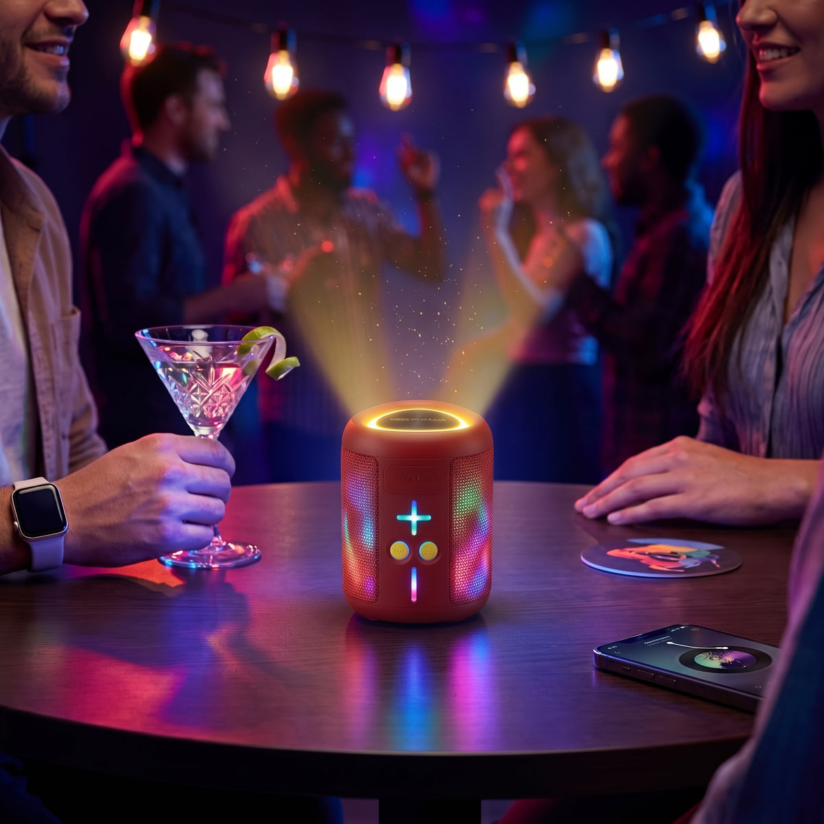 Altavoz Inalámbrico Bluetooth Moreka-453 8 Horas Batería Luces RGB