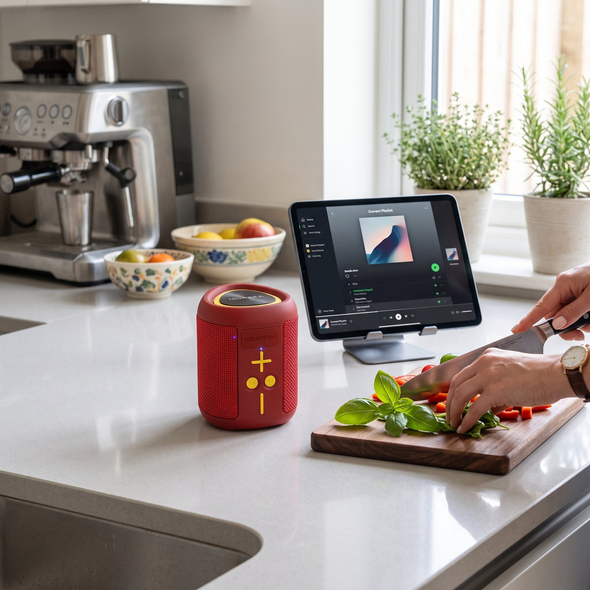 Altavoz Inalámbrico Bluetooth Moreka-453 8 Horas Batería Luces RGB