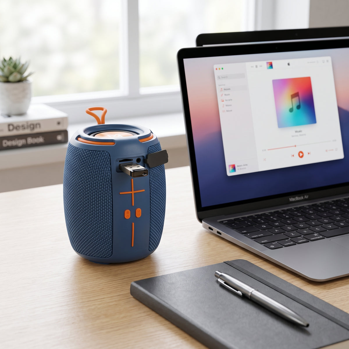 Bocina Inalámbrica Moreka-454 8W con Bluetooth 5.3, Luces RGB y Función TWS