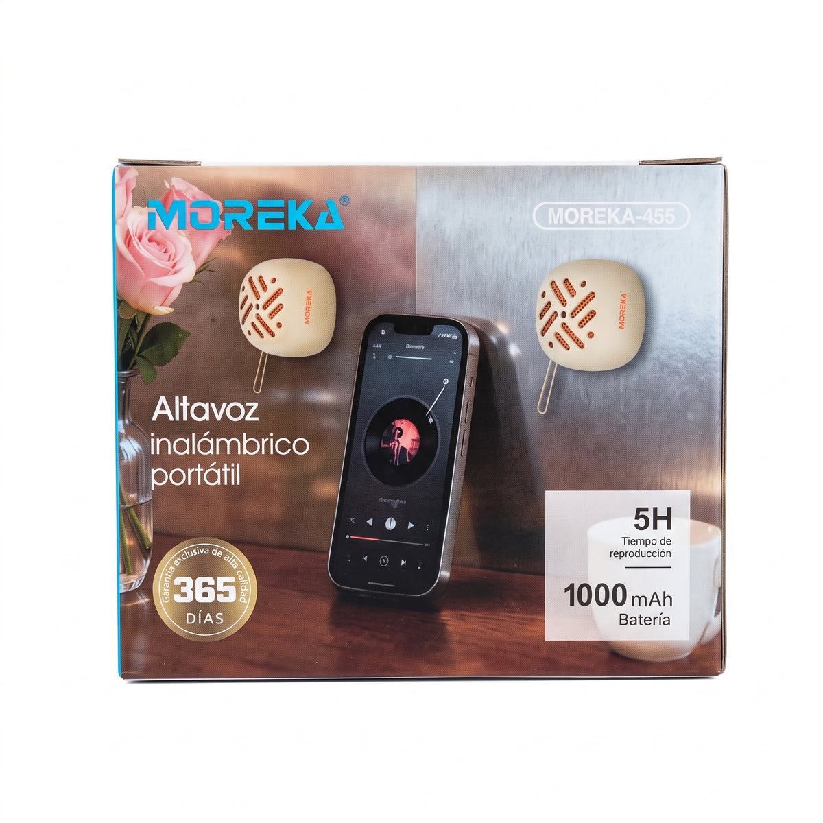 Altavoz Inalámbrico Imantado Portátil Moreka-455 Imán Micrófono TWS
