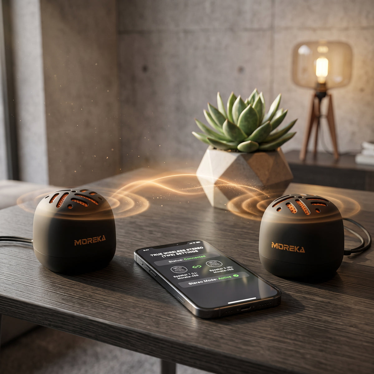Altavoz Inalámbrico Imantado Portátil Moreka-455 Imán Micrófono TWS