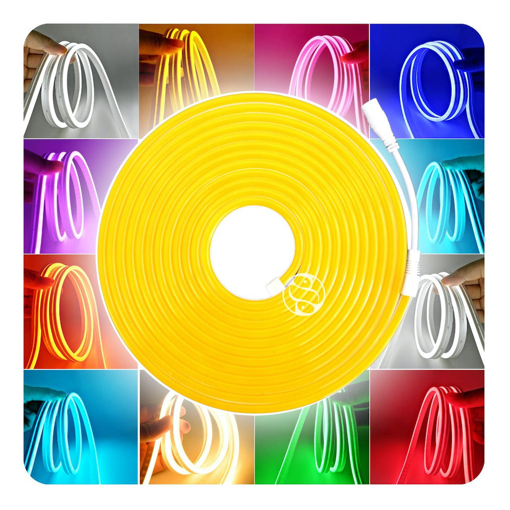 Tira Luz led NEÓN Ip65 Flexible Unicolor De 5m M13-005