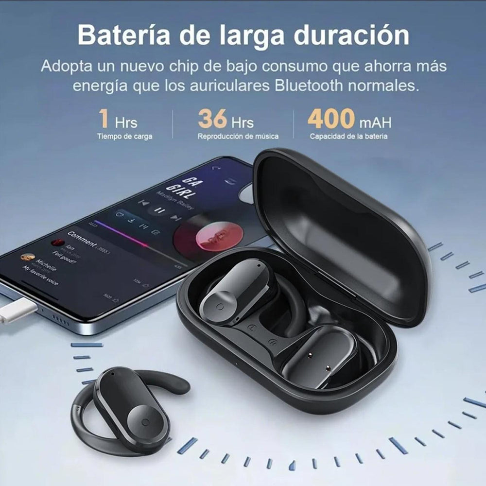 Audífonos OWS2 Cancelación Ruido  Audífonos 30mAh / Estuche 400mAh IPX4 G-TIDE