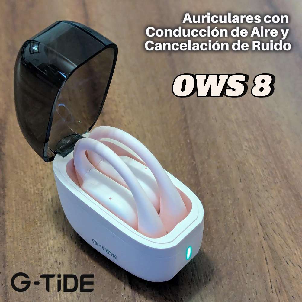 Audífonos Bluetooth Conducción de Aire Cancelación de Ruido Sport 50mAh IPX4 G-TIDE OWS 8