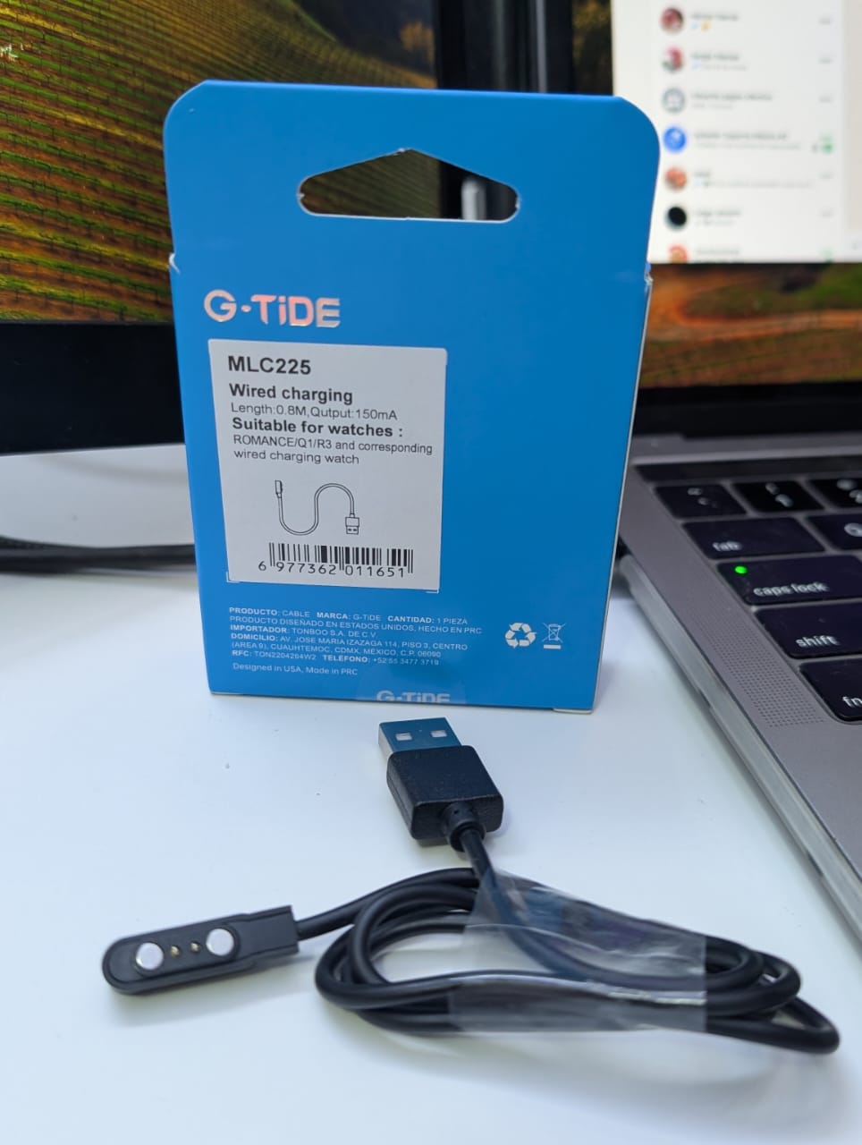 Cargador Magnetico Inalámbrico 0.8M / 150 mA G-TIDE MLC225