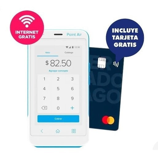 Point Air Lector De Tarjetas Bancarias 4G con Internet Gratis