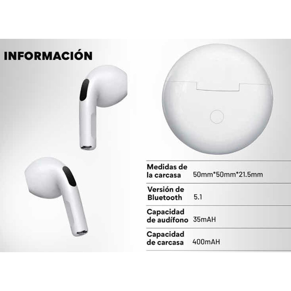Audífonos Inalámbrico Manos Libres Bluetooth Moreka Pi06