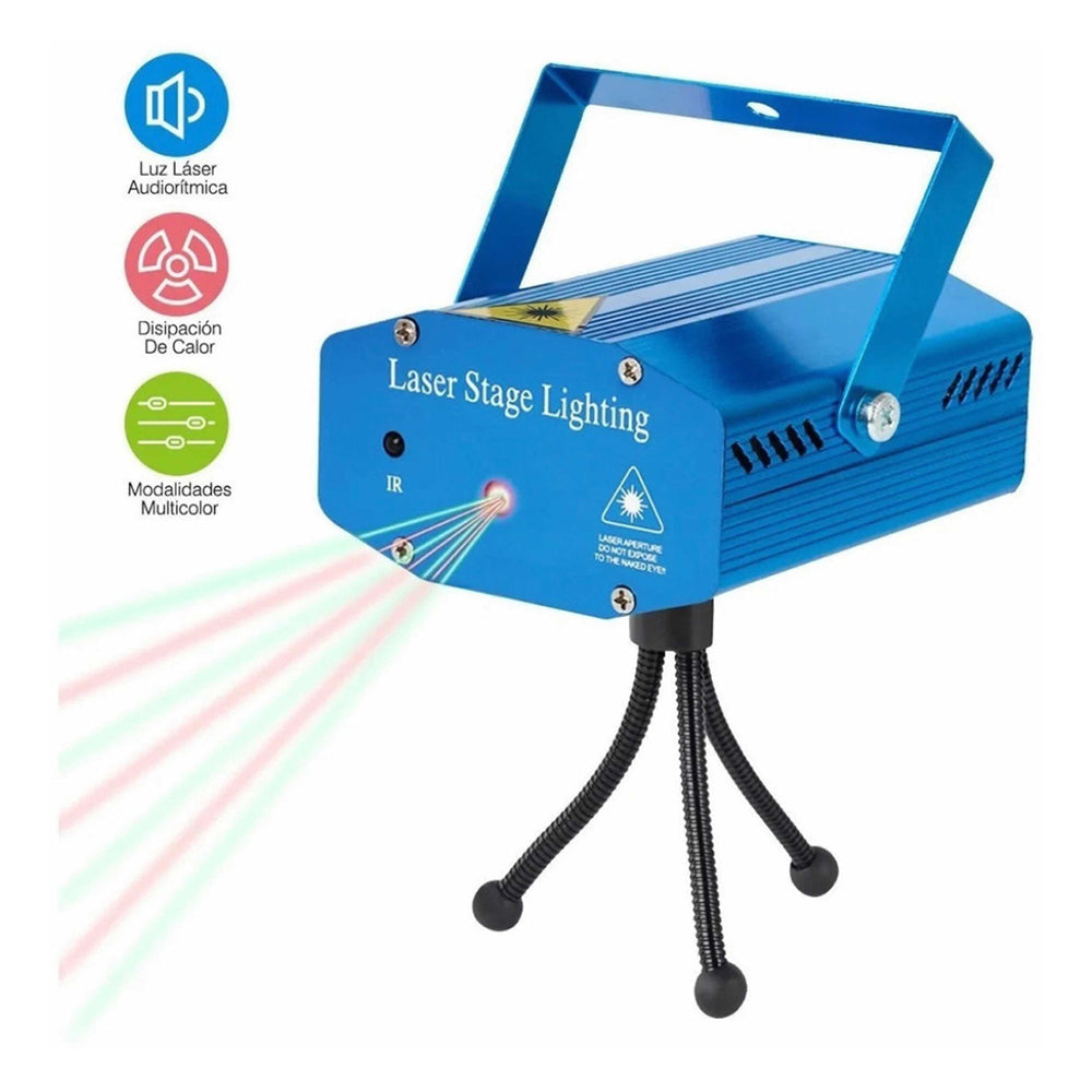 Proyector Láser Led Fiestas Disco Navidad largo alcance XLF-09