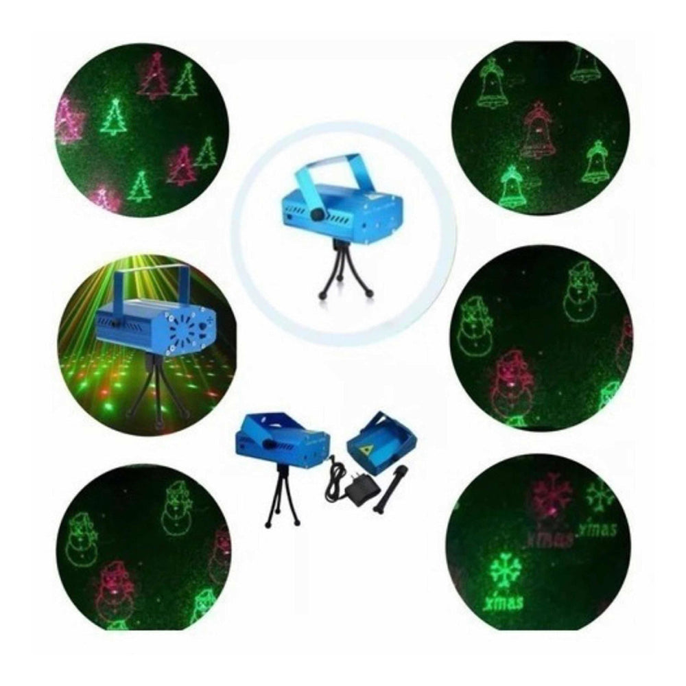 Proyector Láser Led Fiestas Disco Navidad largo alcance XLF-09
