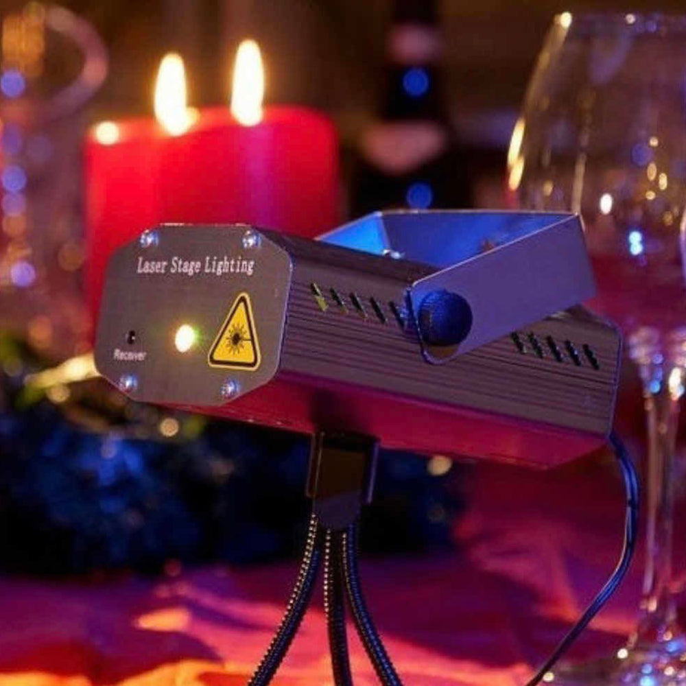 Proyector Láser Led Fiestas Disco Navidad largo alcance XLF-09